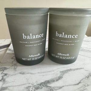 2 allswell “Balance” candles
